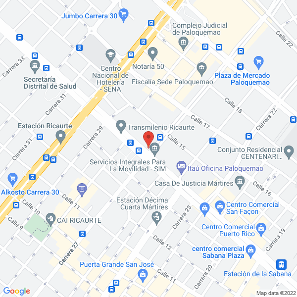 Mapa de Setefer Ltda.
