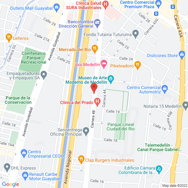 Mapa de Ríos Restrepo Ignacio