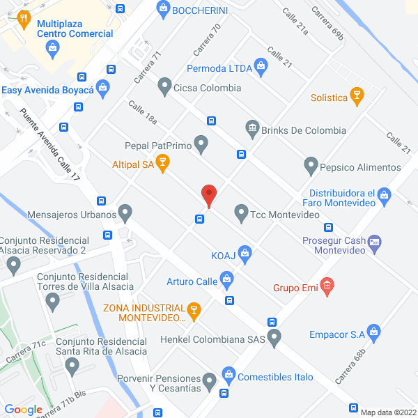 Mapa de Transportes Humadea S.A.