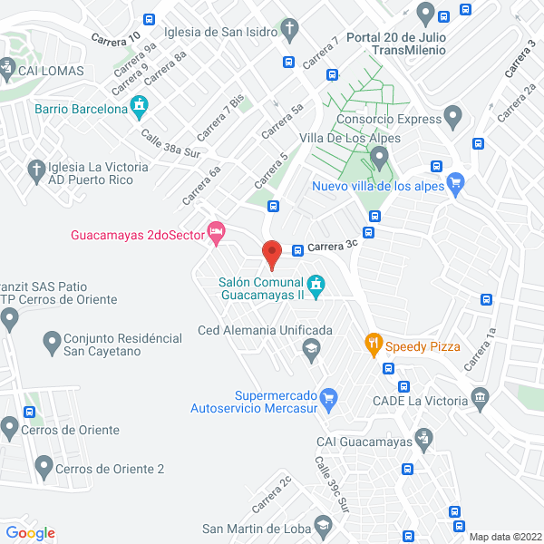 Mapa de Trío Los Fantásticos