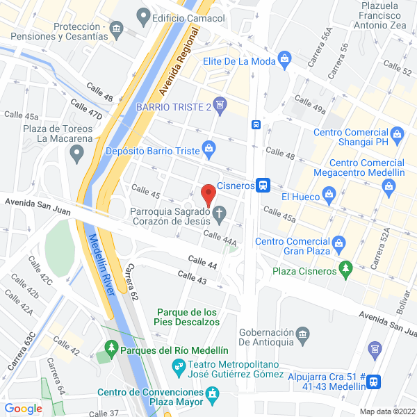 Mapa de Taller Industrial Guillermo Ríos V