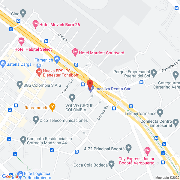Mapa de Rentcol Ltda.
