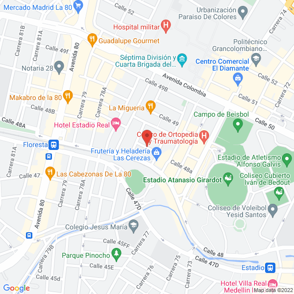Mapa de Asociacion Brahma Kumaris