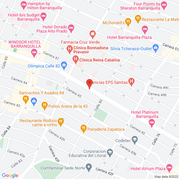 Map of Ballet De Barranquilla