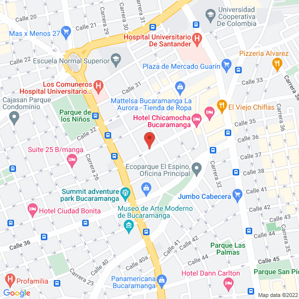 Map of Laboratorio Clinico Especializado Kda