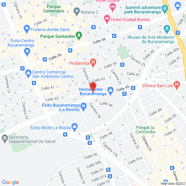 Map of Pollos Bucaros
