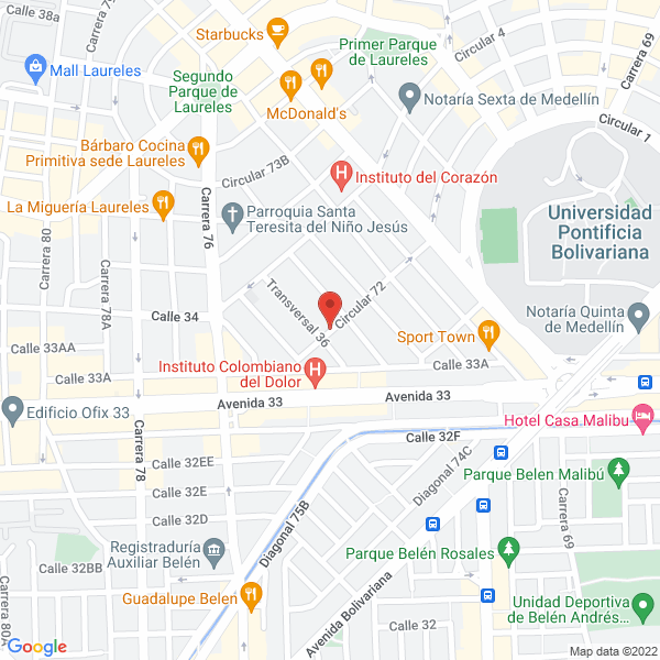 Mapa de Hogar Sagrada Familia
