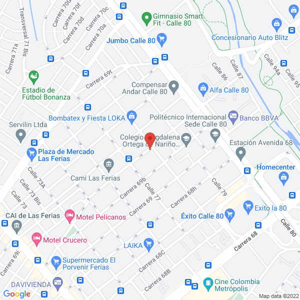 Mapa de Bombas Agroindustrial S.A.S.