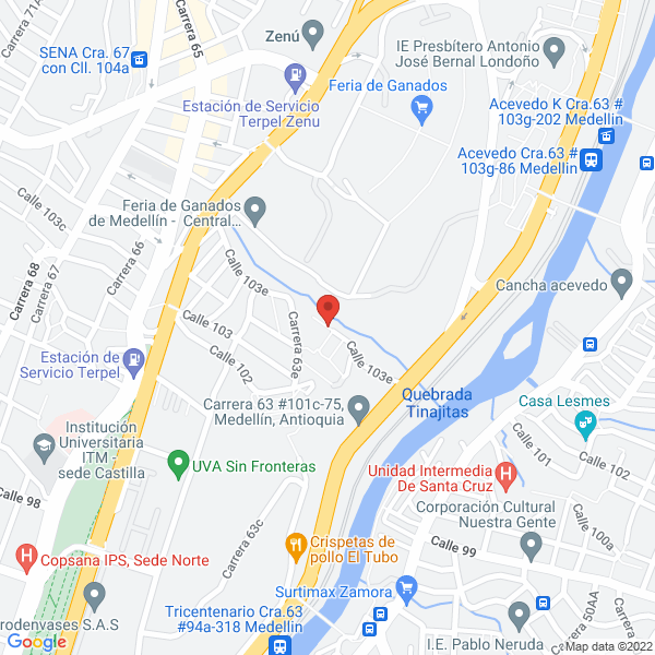 Mapa de Central Ganadera S.A.