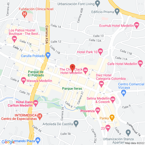 Mapa de Floristería La Florería