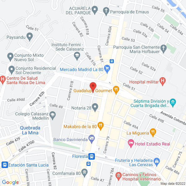Mapa de Humana Hogar Geriátrico