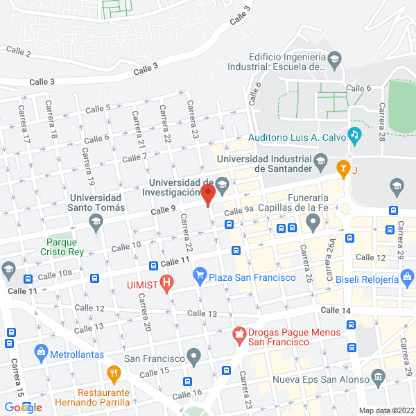 Map of Trasteos Bucaramanga