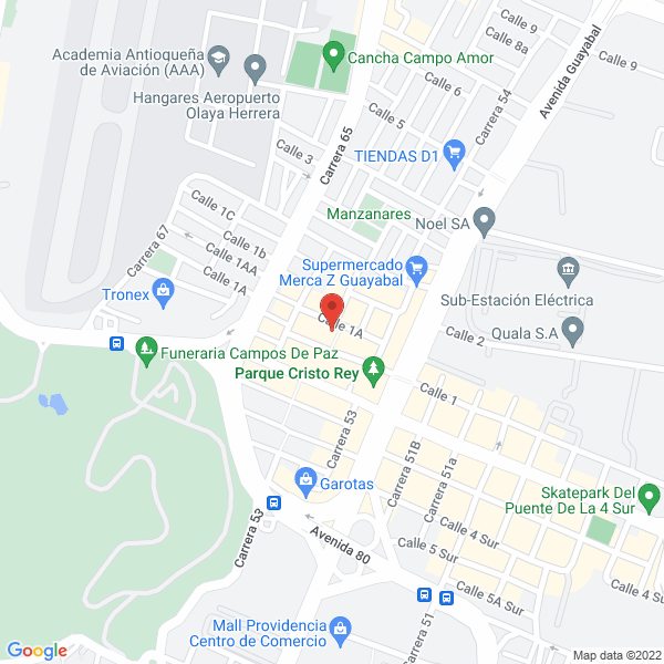 Mapa de Grafólogos En Medellín