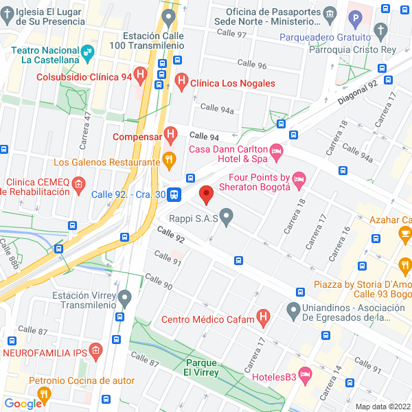 Mapa de Odontosalud 80