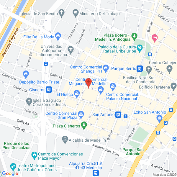 Mapa de Atg Antioqueña De Turismo Global S.A.S