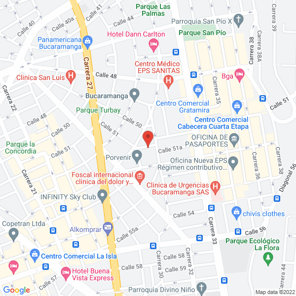 Map of Sociedad Cardiovascular De Santander