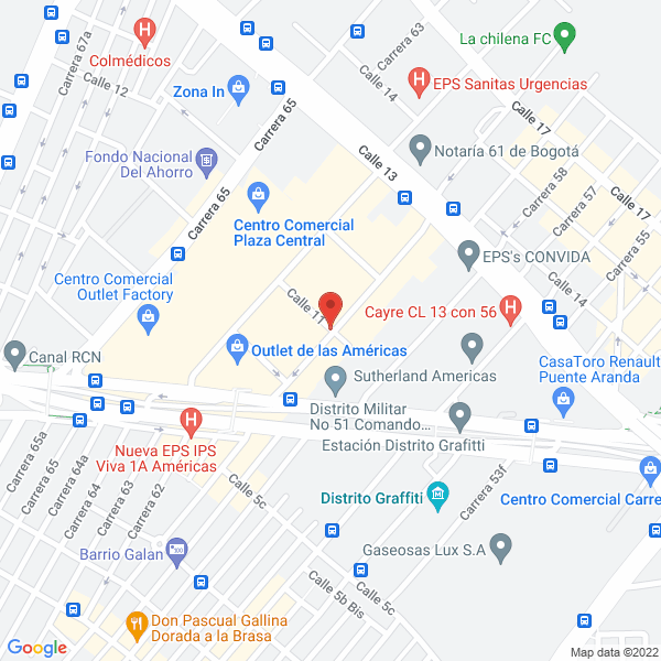 Mapa de Ciplas S.A.S.