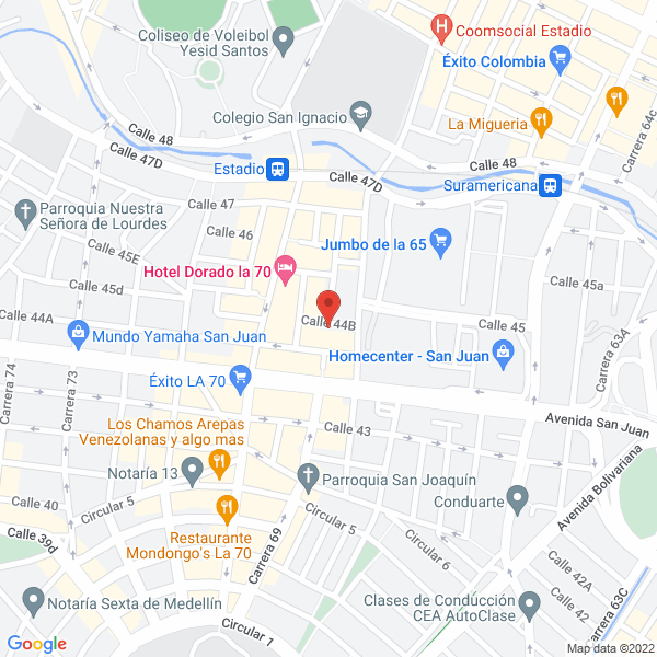 Mapa de Acarreo A Domicilio Mudanzas Medellin