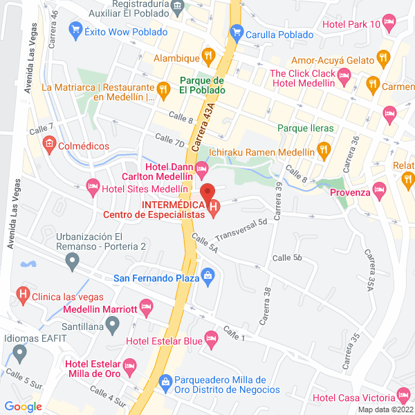 Mapa de Dra. María Salomé Ramírez Rodríguez