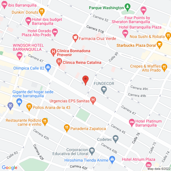Map of Centro Integral De Urología Uroprado