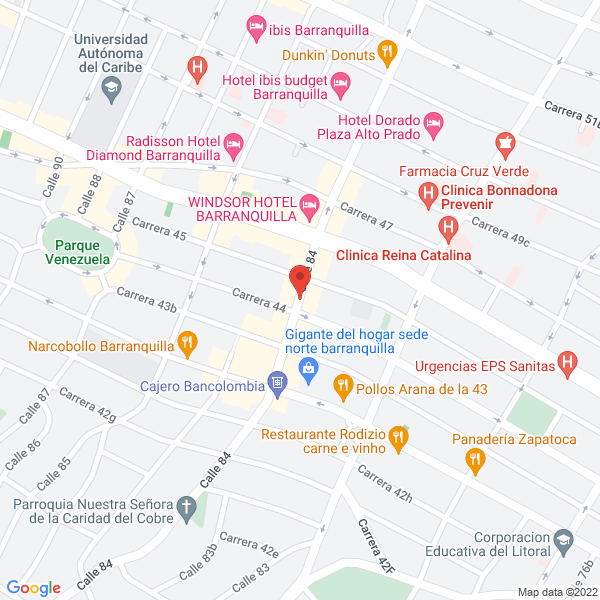 Map of Desechables La 84