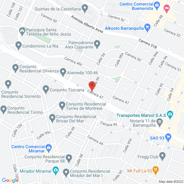Map of Intercool Del Caribe S.A.S.