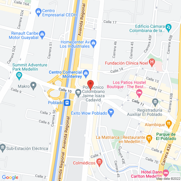 Mapa de Notaría 22 De Medellín
