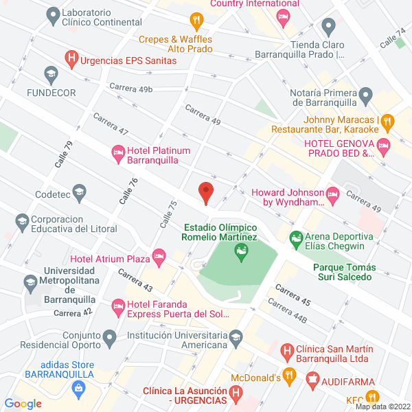 Map of Rameg Mobiliario