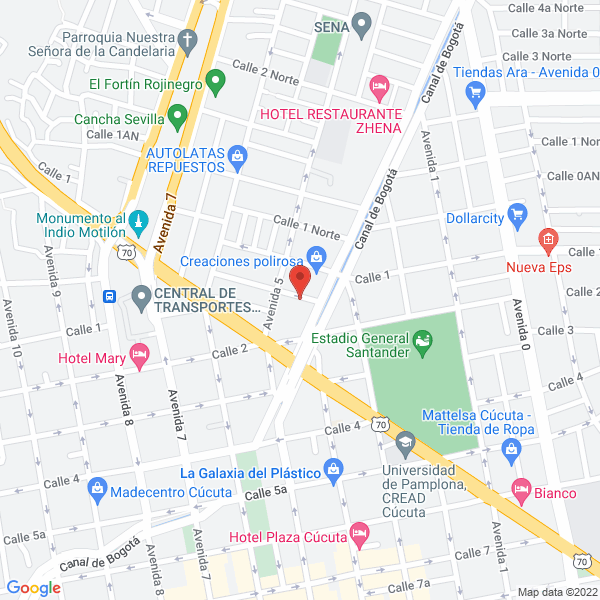 Map of Cliniautos J.J