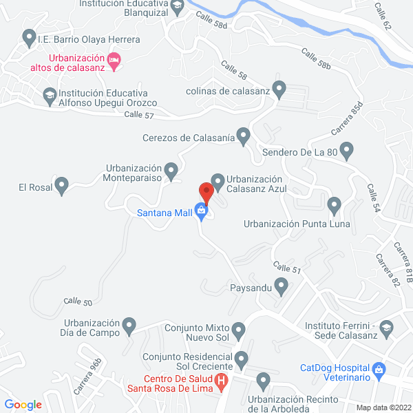 Mapa de Sportcan Medellín