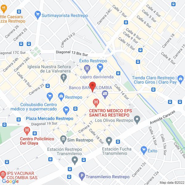 Mapa de Cooperativa Red 15