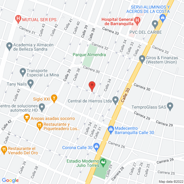 Map of Variedades La Bendición