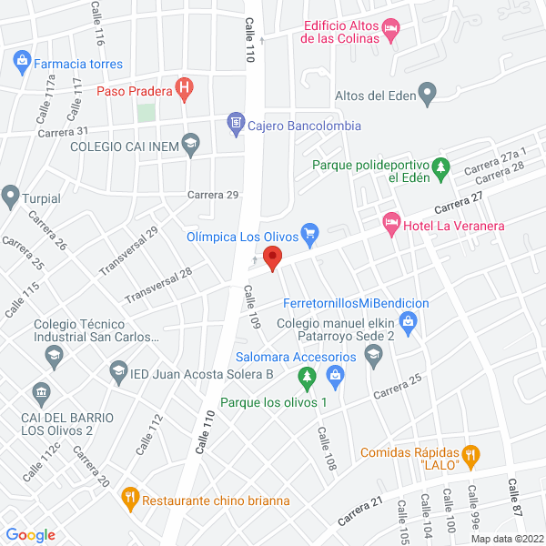 Map of Vericueto Bolsos
