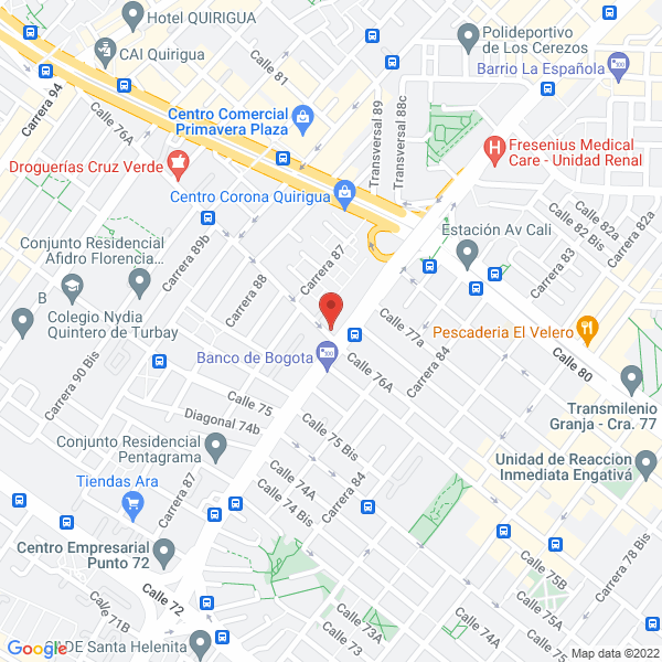 Mapa de J & J Comidas Rápidas