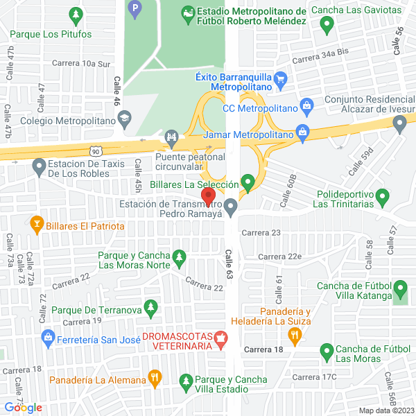 Map of Mantenimientos Técnicos A Plantas Del Caribe S.A.S.