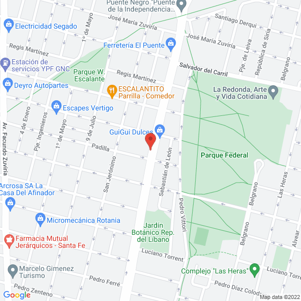 Map of Sanatorio Rivadavia SA