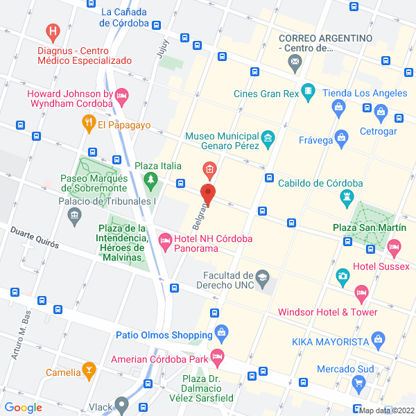 Map of Centro Pie Scholl