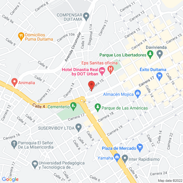 Map of Estación De Policía Duitama