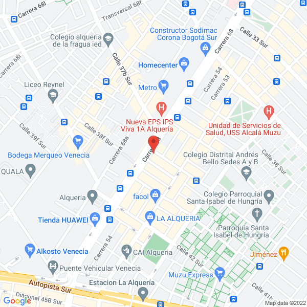 Mapa de Eléctricos Y Ferretería Belmar
