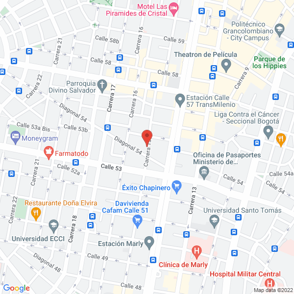 Mapa de Ortopédica Chapinero E.U