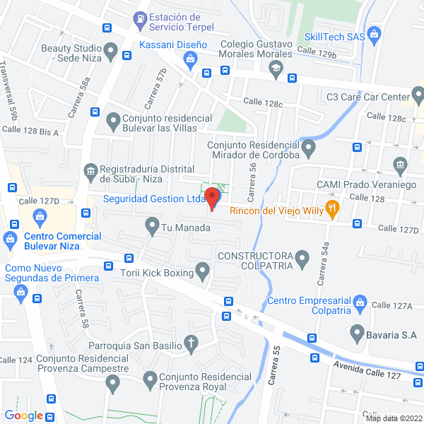 Mapa de Canecas Urbanas