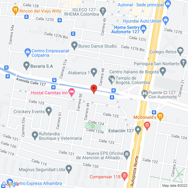 Mapa de Pan Pa' Ya Ltda
