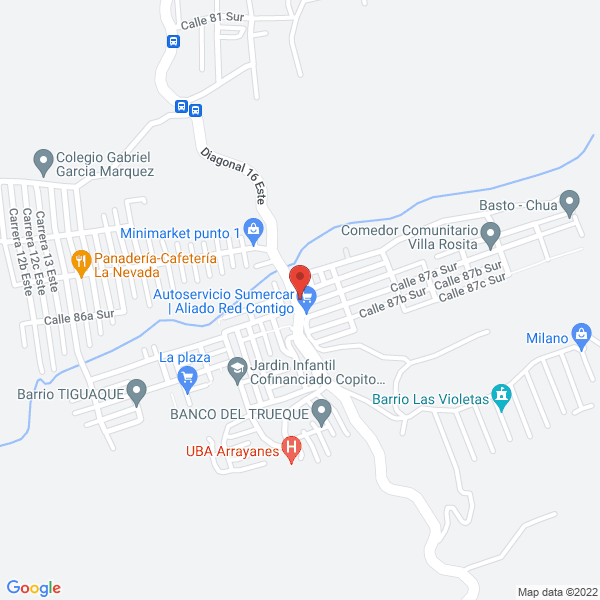 Mapa de Billares Cañas