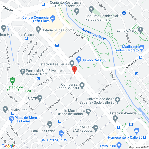 Mapa de Maxipisos De Colombia