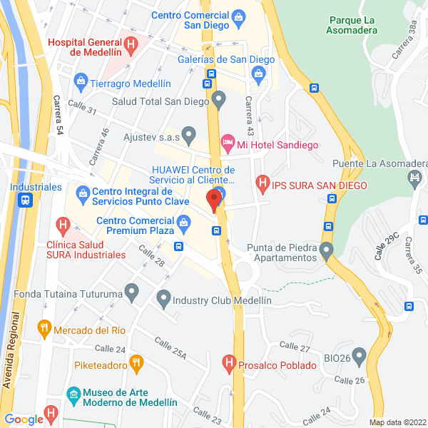 Mapa de Agencia Cambiaria Mercado Libre De Divisas