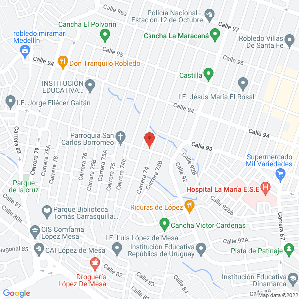 Mapa de Peluqueria Y Cepillado Jv