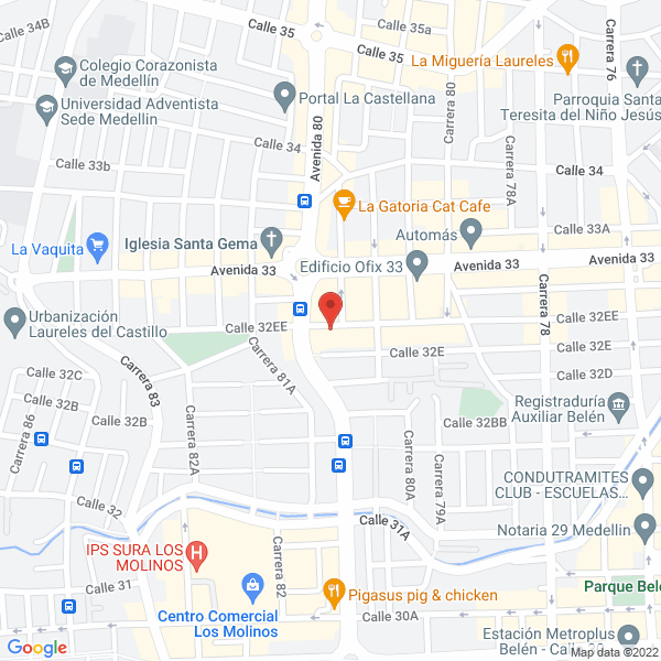 Mapa de Fuente De Helados La Unica