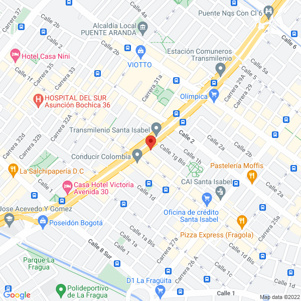 Mapa de Salones Y Recepciones Casa Berrío