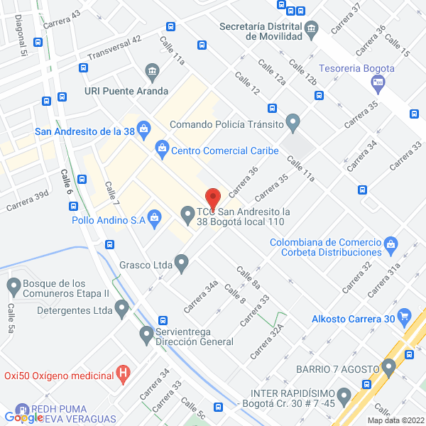 Mapa de Servicio Tecnico Castillo Misael