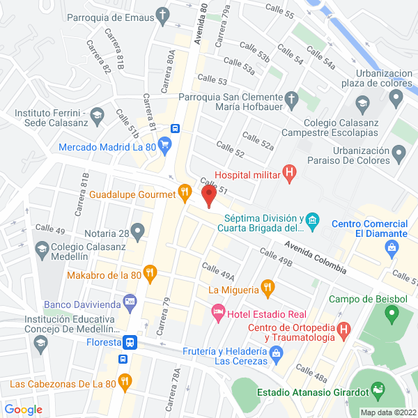 Mapa de Barbería Peoples